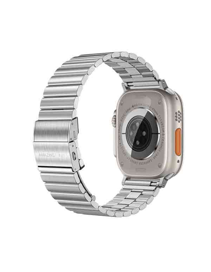 Amazing Thing Titan Steel Band for Watch 49/45mm (Grey) - Premium from shopiqat - Just $14! Shop now at shopiqat